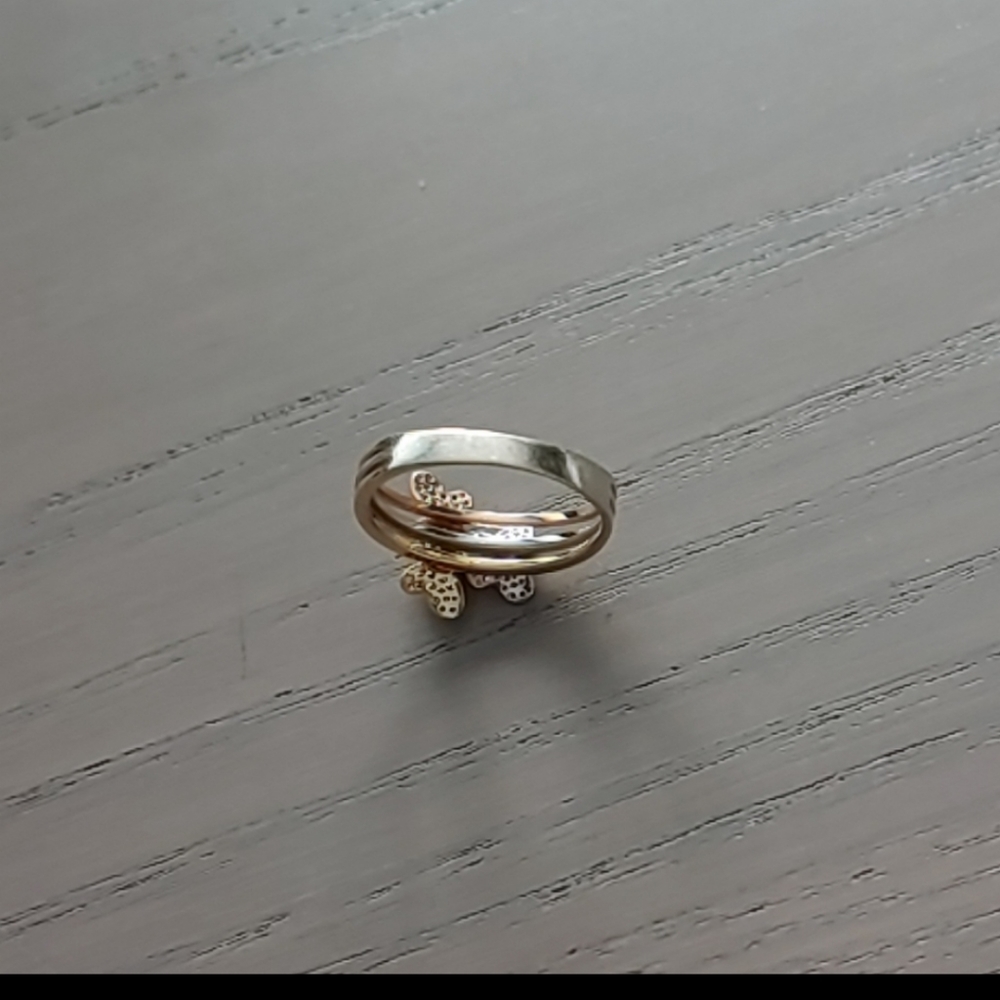 Gold 14k Butterfly Diamond Ring - Picture 4 of 8